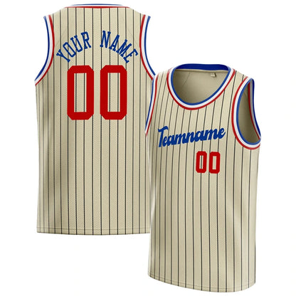 Fashion Cream Basketball Tank Tops Summer Trend Custom Name Team Name Men Women Sports Vest Casual Oversized Team Uniforms Tees