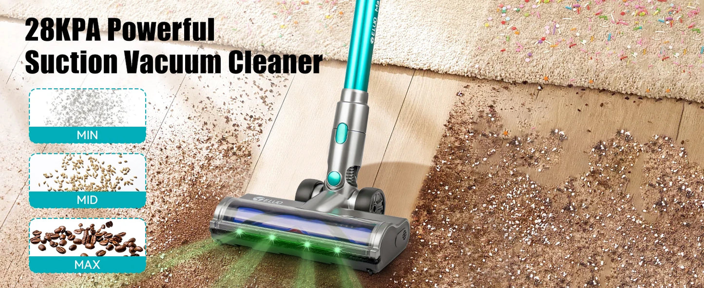 Wireless Vacuum Cleaner, Upgraded Version of Household Green Light Anti Entanglement Floor Brush, Automatic Dust Sensing, Suitable for Hardwood Floors, Carpets, Tiles, Suitable for Hardwood Floors, Carpets, Tiles