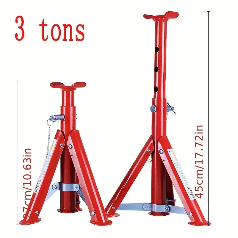 New Folding telescopic jack security bracket Auto repair tools 2 Tons 25~36cm 3 Tons 27~45cm Height increasing Tool