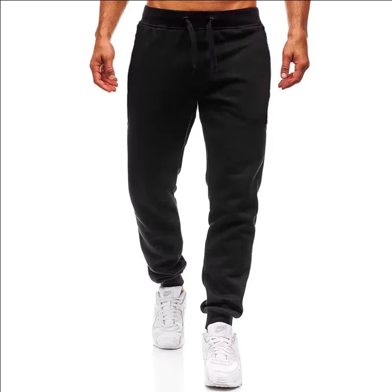 Men's Sweatpants S-3XL Sportswear Elastic WaistCasual Baggy Pants Black Grey Joggers Male Loose Trouser baggy pants sports pants