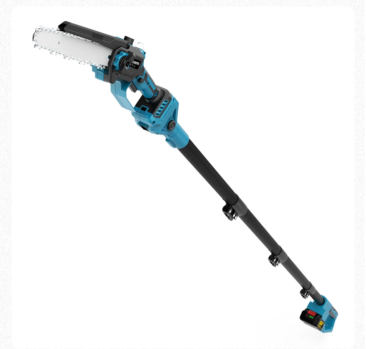 Gisam 2in1 Brushless Telescoping Pole Electric Chainsaw Cordless Garden Pruning Tool High Branch Saw for Makita 18V Battery Pin