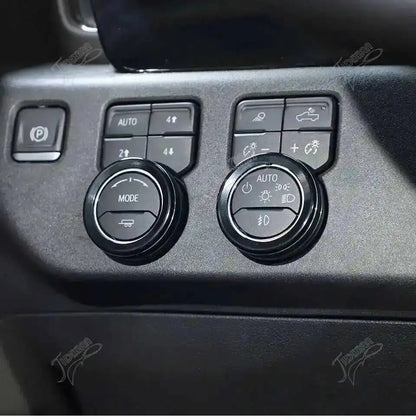 JIDIXIAN Car Center Console Knob Decoration Ring for Chevy Silverado 2022 2023 Up Central Control Knobs Cover Inner Accessories