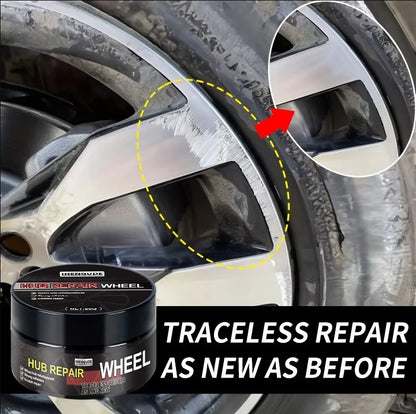 Universal Wheel Hub Repair Kit - Alloy Wheel Scratch Repairer, Car Scratch Repair Wax, Scratch Remover and Oxidation Cleaning Repair Paste