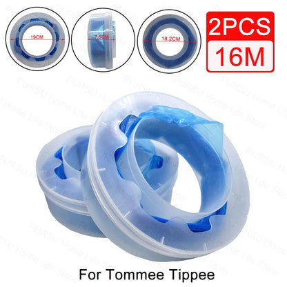 Diaper Pail Garbage bag Compatible with Tommee Tippee Sangenic Simplee and Twist&click and Sangenic Tec Pail Replacement Bag