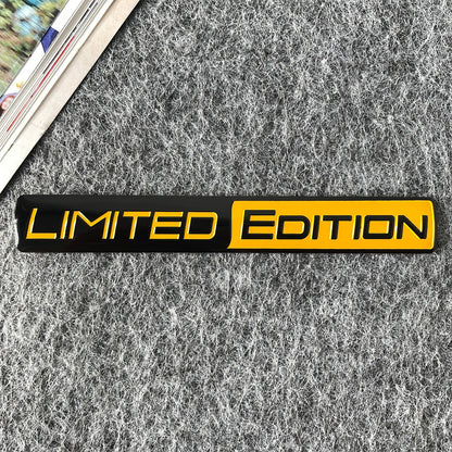 3D Aluminium Limited Edition Emblem Metal Sticker Car Body Rear Window Refit Decoration Decal Motorcycle Sticker