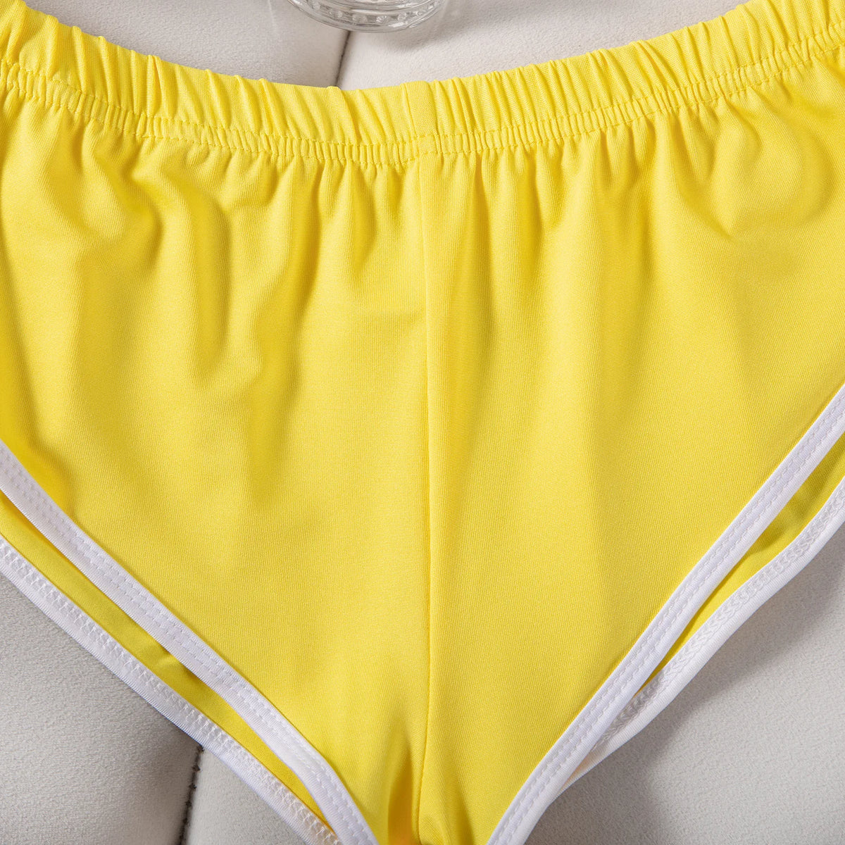 Sexy Running Elastic Sport Shorts Men's Summer Shorts Hot Pants Bar Nine Points Slim Fit Cotton Milk Silk Men's Fashion