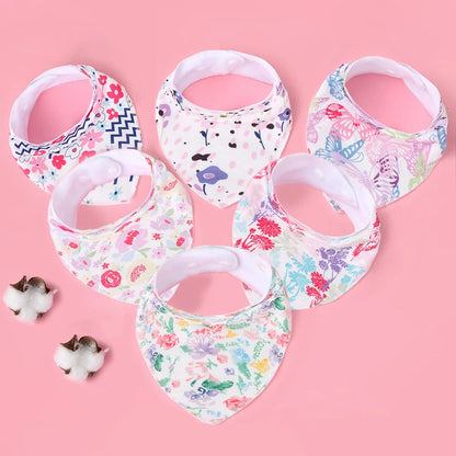 Baby Girls Apron Bibs Toddler Long Sleeve Scarf Waterproof Art Smock Feeding Bib Infant Boys Girls Kids Burp Cloth Bandana