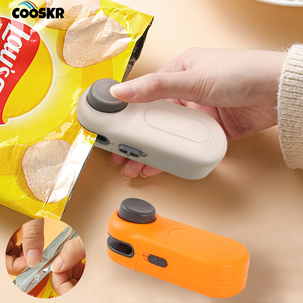 Mini šilumos užlydiklis, plastikinių maišelių šiluminio užlydymo aparatas, maisto laikymo pakavimo maišelių užlydiklis, nešiojamasis rankinis plastikinių maišelių šilumos užlydiklis