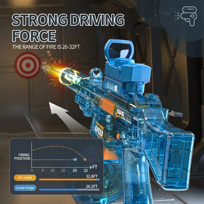UMP45 Electric Water Gun Full Automatic Submachine with Light Large-Capacity Outdoor Beach Swimming Pool Shooting Game Kid Toy