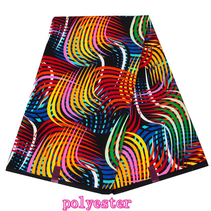 Veritablewax Africa Ankara Prints Batik Wax Fabric DIY Textile Nigeria African Polyester Fabric Dress Sewing Tissu Craft 6 yards