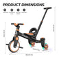 3-IN-1 Drift Trike Toddler Tricycle For 1.5-5 Years Old 360° Spin Light Up Wheels Adjustable Seat 3 Ride Modes Strong Frame Easy Assembly Toddler Bike For Boys And Girls