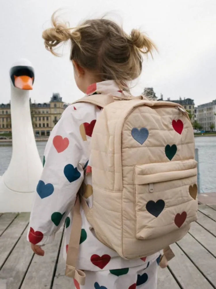2025 New Design Cartoon Childrens Backpack Animal Embroidery Pattern School Bag Boys Girls Toddler Kindergarten Kids Backpack