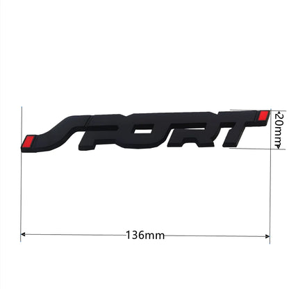 Car Accessories Sticker Styling Metal 3D Chrome Auto Car Trunk Racing Sport Word Letter Logo Emblem Badge Decal Sticker