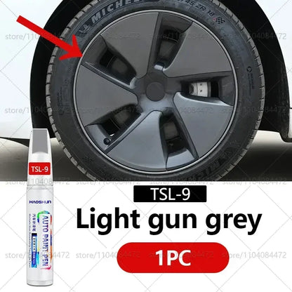 For Tesla Model 3 Y S X car wheel scratches repair pen Matte black dark gun gray silver black multiple colors Paint Repair Pen