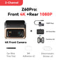 DDPAI 4K Dash Cam Z60 Pro HDR Support Front and Rear Interior Car Camera SONY STARVIS2 678 Sensor 5GHz Wi-Fi GPS ADAS 4G Car DVR