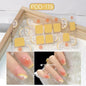 1PC Gel Nail Sticker Patch Slider Flower Gradient Color Back Glue Full Cover Waterproof Gel Nail Sticker UV Lamp Curing Manicur