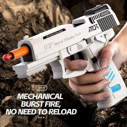 SIG17 Throwing Shell Soft Bullet Toy Gun with Blowback Outdoor Sports CS Game Pistol Launcher Model Birthday Gift