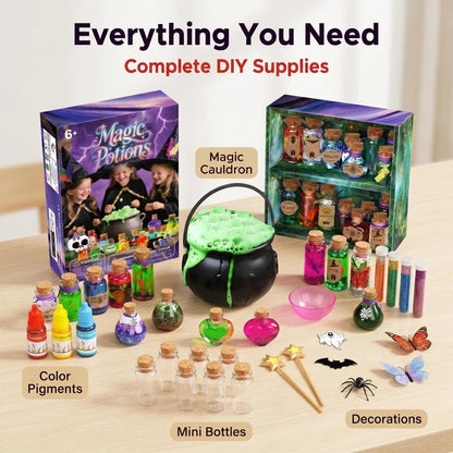 DIY Fairy Magical Potions Kit for Kids Potion Making Set Fairy Potion Bottles Craft Toy Science Set Magic Kits