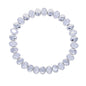 Gold Color Geometric Oval Stretchy Stretch Beaded Tennis Chain Bracelet For Women Fashion Adjusted Jewelry