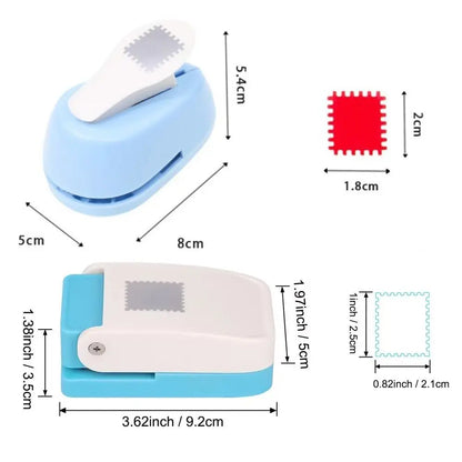 DIY Crafts Stamp Border Punch Handmade Labor-saving Stamp Embossing Machine Portable Embosser Stamp Toothed Puncher