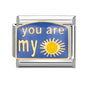 New Y2K Colorful Glaze English Word Italian Charm Link Fit 9mm Stainless Steel Jewelry DIY Making Bracelets For Gifts
