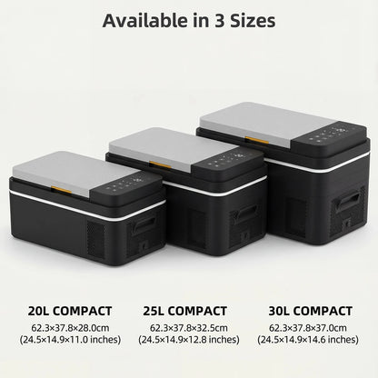Podofo Car Refrigerator 20L 25L 30L Mini Compressor Car Freezer Cooler 48QT APP Control Cooler 12 24V DC 100 240V AC For Camping Truck Home Travel