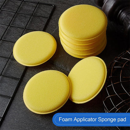 60-12PCS Car Waxing Polish Wax Foam Sponges High Density Detailing Applicator Pad Soft Sponge Detail Washing Car Cleaning Tool