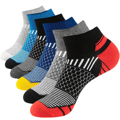 6/12 Pairs Colorful Men's Low Tub Socks Fashion Comfortable Autumn Classic Black Business Sock High-quality Men's Short Socks