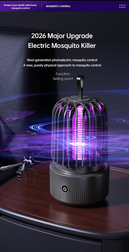 Lenovo Mosquito Killer Lamp Blue UV Light Attract Electric Shock 2-in-1 Bug Zapper 1200mAh Rechargeable For Patio Travel New