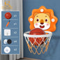Kids Basketball Hoop with Inflatable Ball Wall Mount Indoor Outdoor Sport Toy Suction Cup Stand Portable Game Fun Play Boys Gift