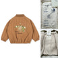 2025 KS Brand Winter Baby Boys Lambswool Jackets Vest Kids Clothes Girls Cherry Jackets Outerwear Coats Flight Suit Jackets 1-9Y