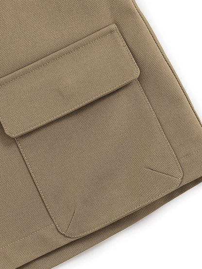 XIAOGULI Fashion Mini Skirt Women High Waist Khaki Cargo Short Skirt 2026 Autumn New Casual Office Lady Daily Outfit