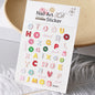 1PC 5D Macaron Flower/Fruit Nail Charms Sticker Embossed Bear/Rabbit/Letter Nails Slider Decals Summer Adhesive Manicure Decor&Y