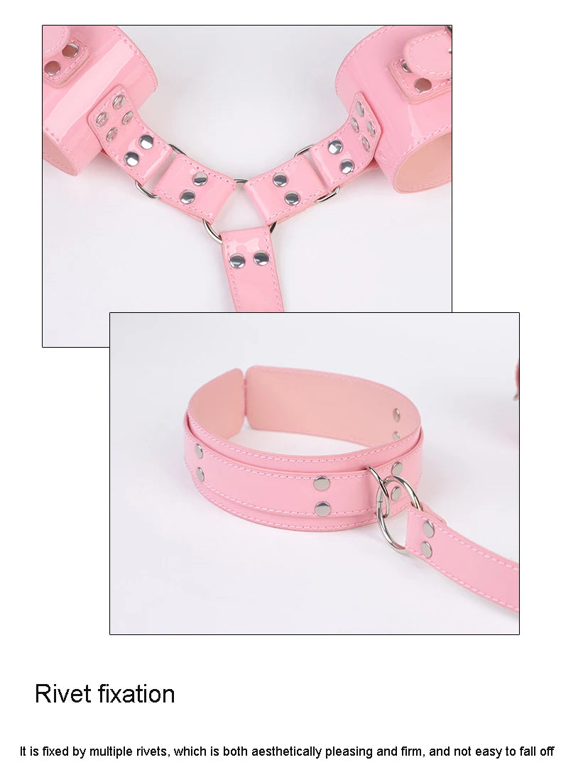 Bondage Kit BDSM Restraints Fetish Erotic Sex Toys For Couples Women Bandage Slave Collars Obedience Handcuffs Master Adult Game