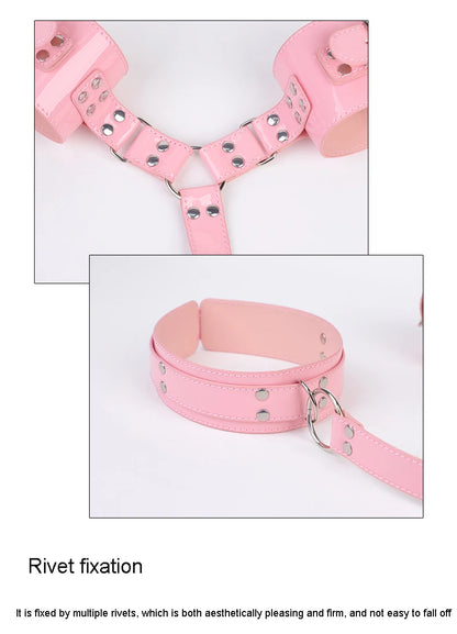 Bondage Kit BDSM Restraints Fetish Erotic Sex Toys For Couples Women Bandage Slave Collars Obedience Handcuffs Master Adult Game