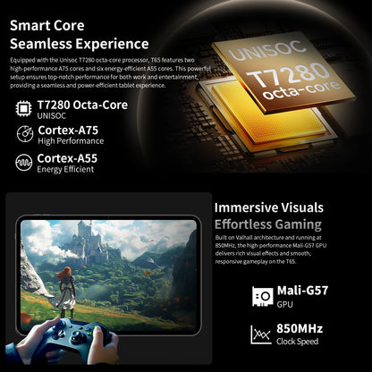 Teclast T65 Android 16 Tablet 13.4 Inch 1920X1200 120Hz T7280 8 Cores (6+20)Max 26Gb Ram 128Gb Rom 4g Lte 8000Mah 13Mp+5Mp