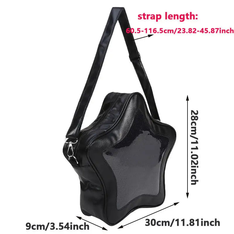 Cute Kawaii Ita Bag Original Anime Five Pointed Star Two-dimensional Crossbody Street Fashion Ulzzang Shoulder For Girls 2025