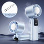 Ice Cooling Handheld Fan 199 Speeds Turbo Portable USB Desk Fan Foldable / Hangable for Outdoor Fast Chill Ice Compress