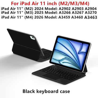 TouchPad Magic Keyboard for iPad Air 11 13 M4 2026 M3 M2 iPad 10 10th Air 4 5 6 iPad Pro 11 12.9 13'' M5 M4 Smart Cover Backlit