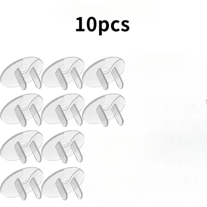 10/20PCS Childproof Outlet Covers – US Standard Baby Safety Plugs, Clear Electrical Socket Protectors for Home & Export