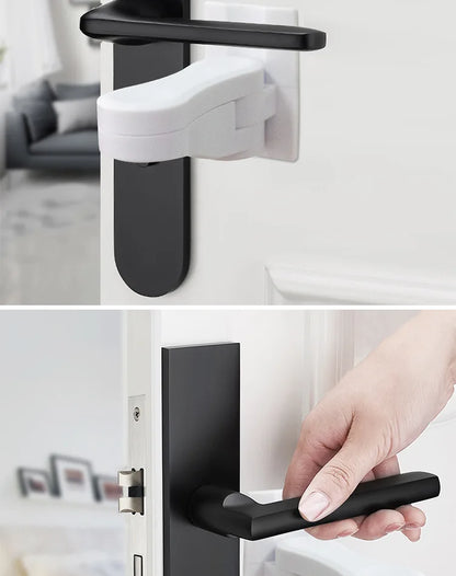 Home Universal ABS Protection Device for Children Safety ABS Anti-open Handle Locks Door Lever Lock Baby Kids Safety Doors Lock