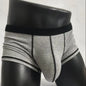 Large-bag personalized design men's underwear, sweat-absorbing, thin, breathable, U-convex four-corner men's underwear
