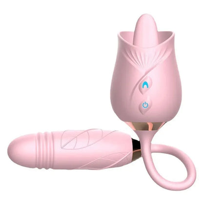 3in1 Thrusting Anal Vibrator Female Rose Sucking Clitoris Stimulator Dildo Licking Vagin Massager Masturbator Sex Toys for Women