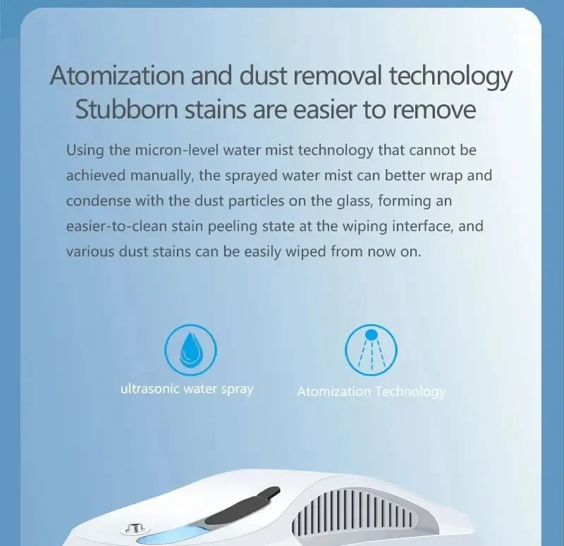DIVEDEER Window cleaner for home use fully automatic single water spray window cleaner remote control window cleaner robot