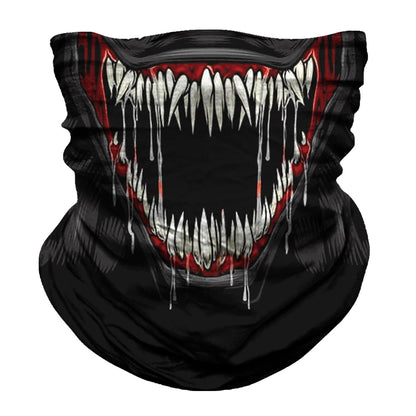 Seamless Snood Bandana Multifunctional Headwear Outdoor Sports Sun Protection Cycling Scarf Fishing Halloween Unisex Neck Mask