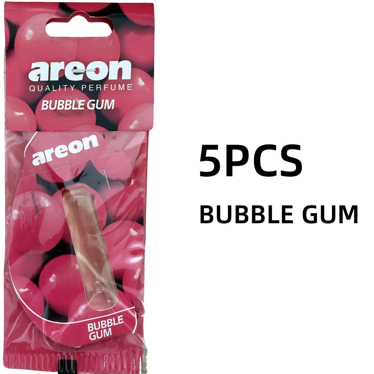 Areon 5/20pcs BUBBLE GUM Scent Car Air Freshener, Natural Tea-Scented Paper, Car-Mounted Hanging Type, Car Interior Accessories