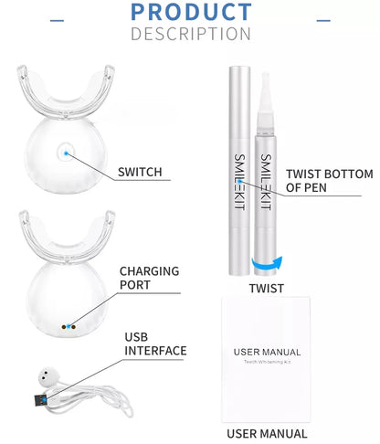 Beauty Teeth Set Light Wireless Charging Set Cleansing Set Light Beauty Teeth Light Teeth Whitening Oral Dentistry Dental Tools
