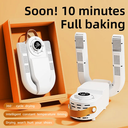 HOMEFISH Intelligent Shoe Dryer Quick Drying Deodorizing Sterilizing Adjustable Timer Household Shoe Warmer And Heater