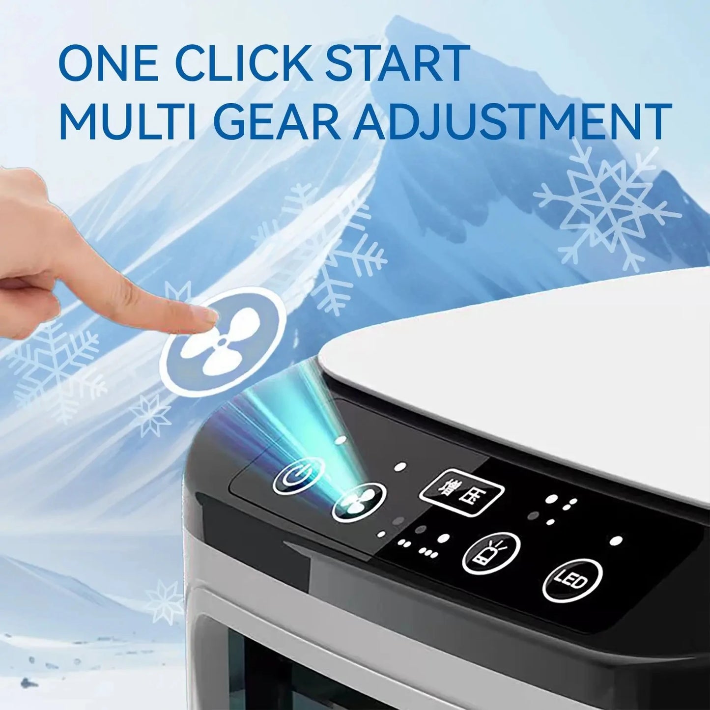 Hot Selling Mini Spray Cooling Fan Home Mobile Portable Desktop Air Cooler Silent Vortex Colorful Light Air Conditioning Fan