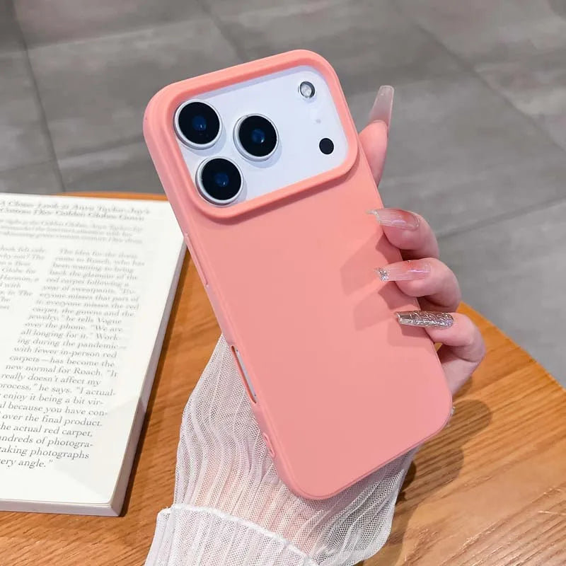 Luxury Matte Candy Color Silicone TPU Soft Phone Case for IPhone 17 Air 16 15 14 13 Pro Max 16E Back Cover Colorful Shell Caque